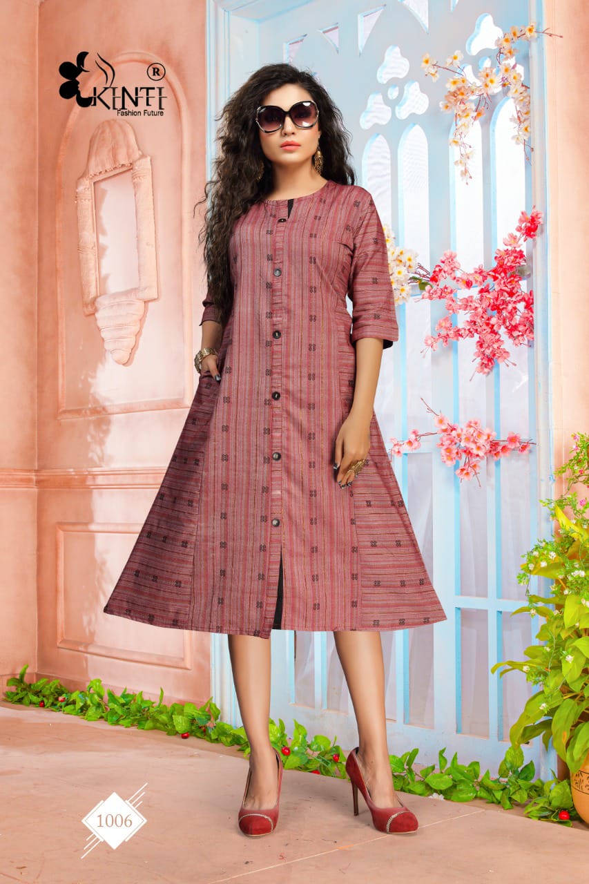 Buy Manushi Trend Light Blue One Sided Pocket Solid Cotton Blend Kurti For  Woman_L Online at Best Prices in India - JioMart.